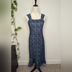 Sugarlips Navy Mermaid midi dress. Size S.